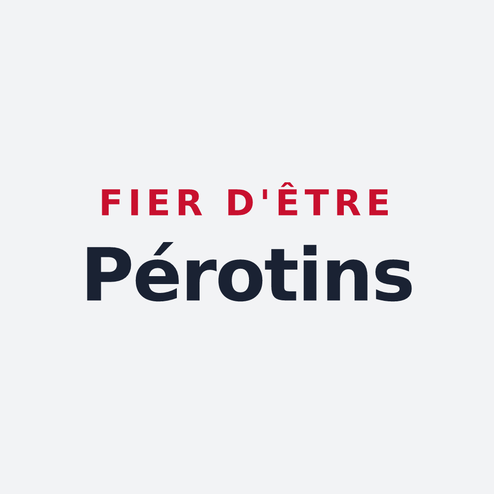 Poster « Fier d'être Pérotins » — design pour Les Velluire-sur-Vendée