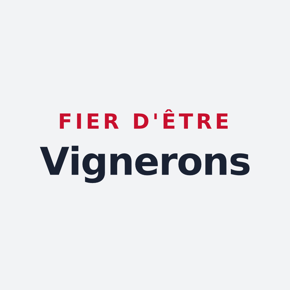 Poster « Fier d'être Vignerons » — design pour Les Vigneaux