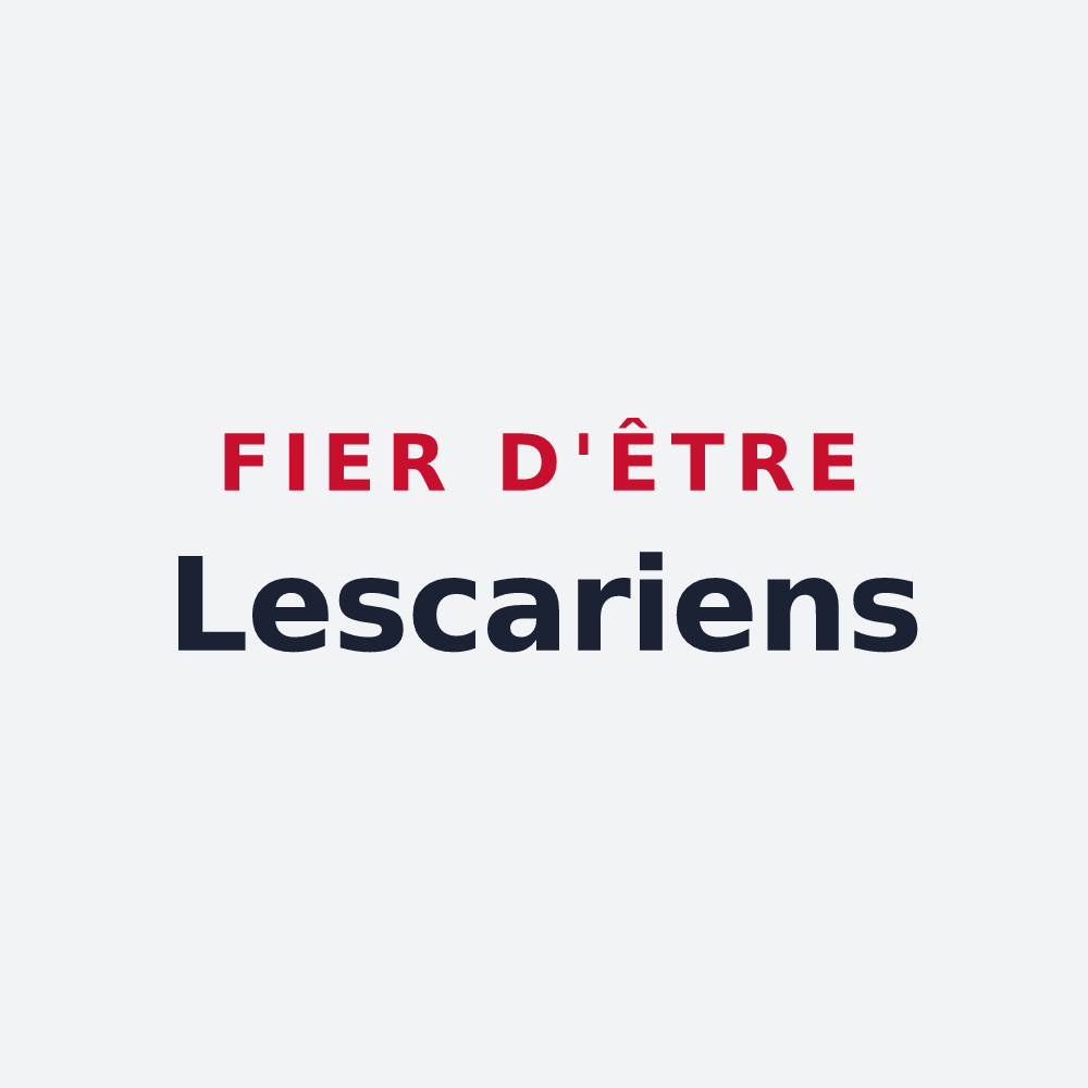 Poster « Fier d'être Lescariens » — design pour Lescar