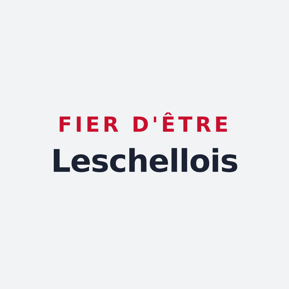 Poster « Fier d'être Leschellois » — design pour Leschelle