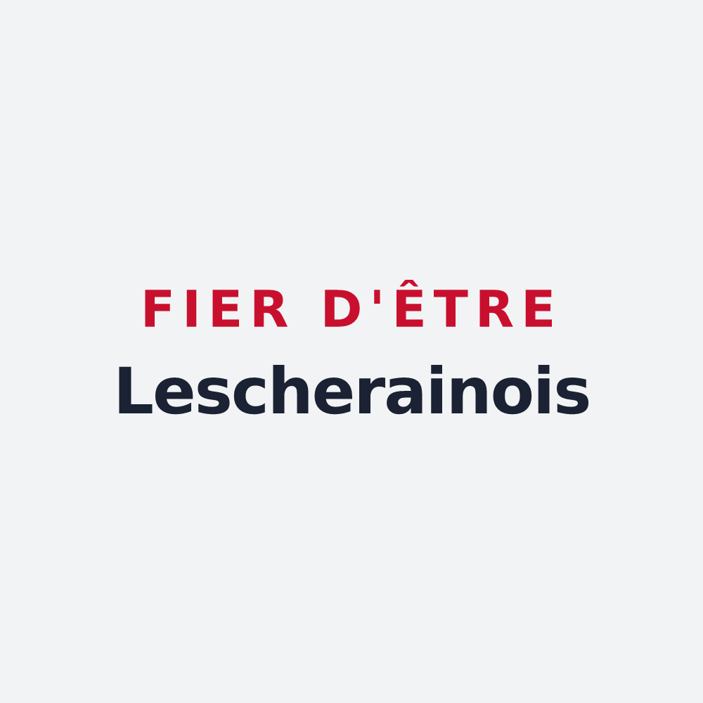 Poster « Fier d'être Lescherainois » — design pour Lescheraines