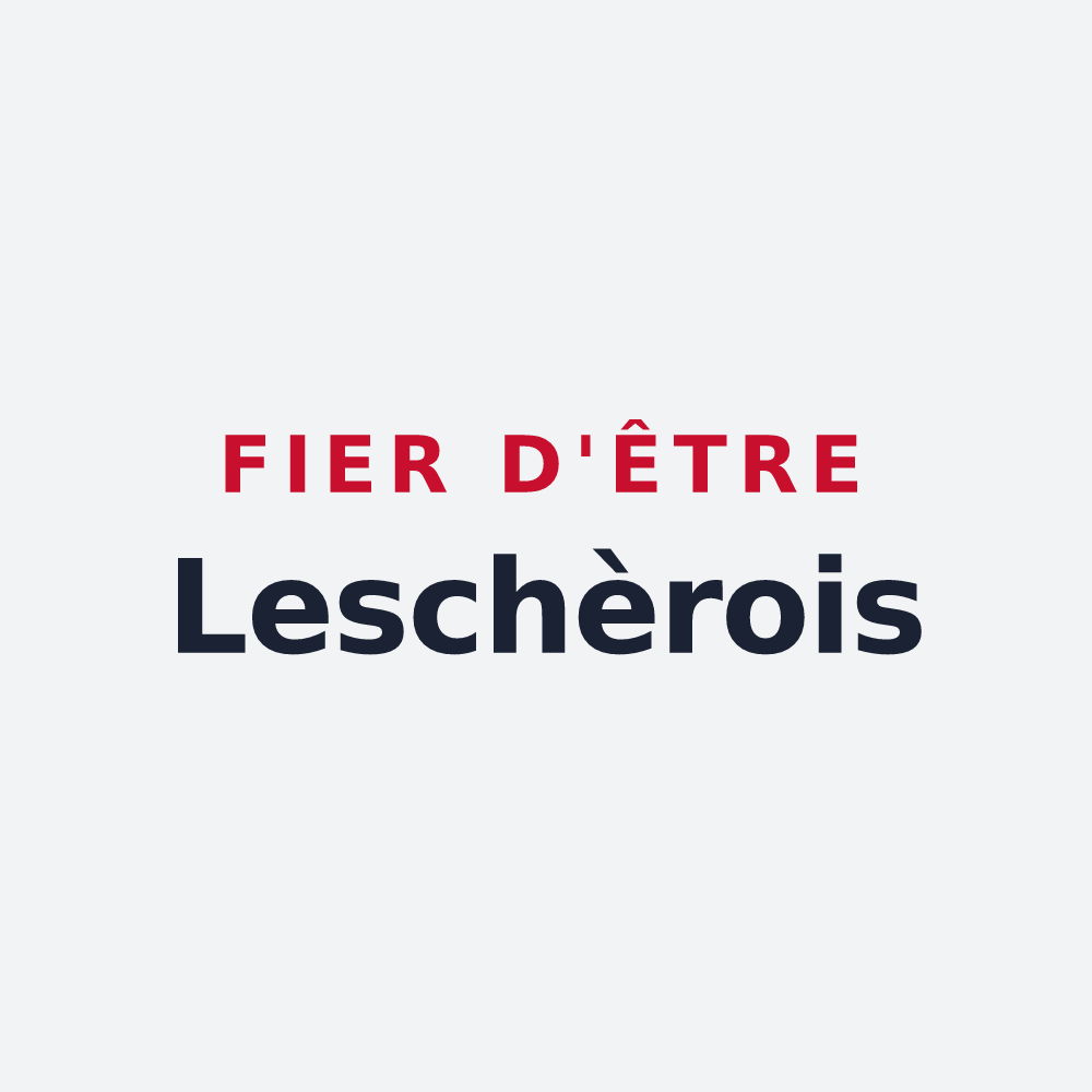 Poster « Fier d'être Leschèrois » — design pour Leschères-sur-le-Blaiseron