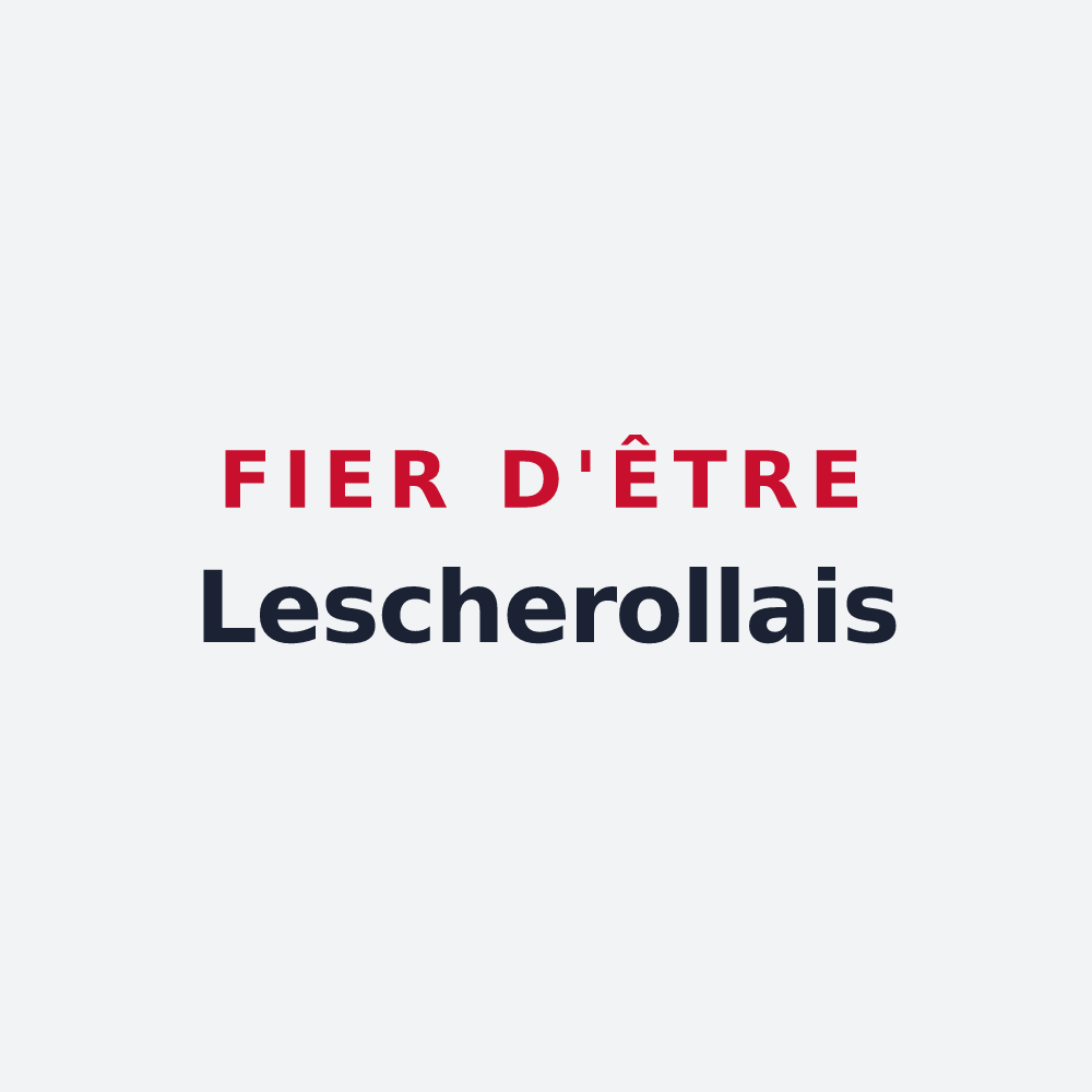 Poster « Fier d'être Lescherollais » — design pour Lescherolles