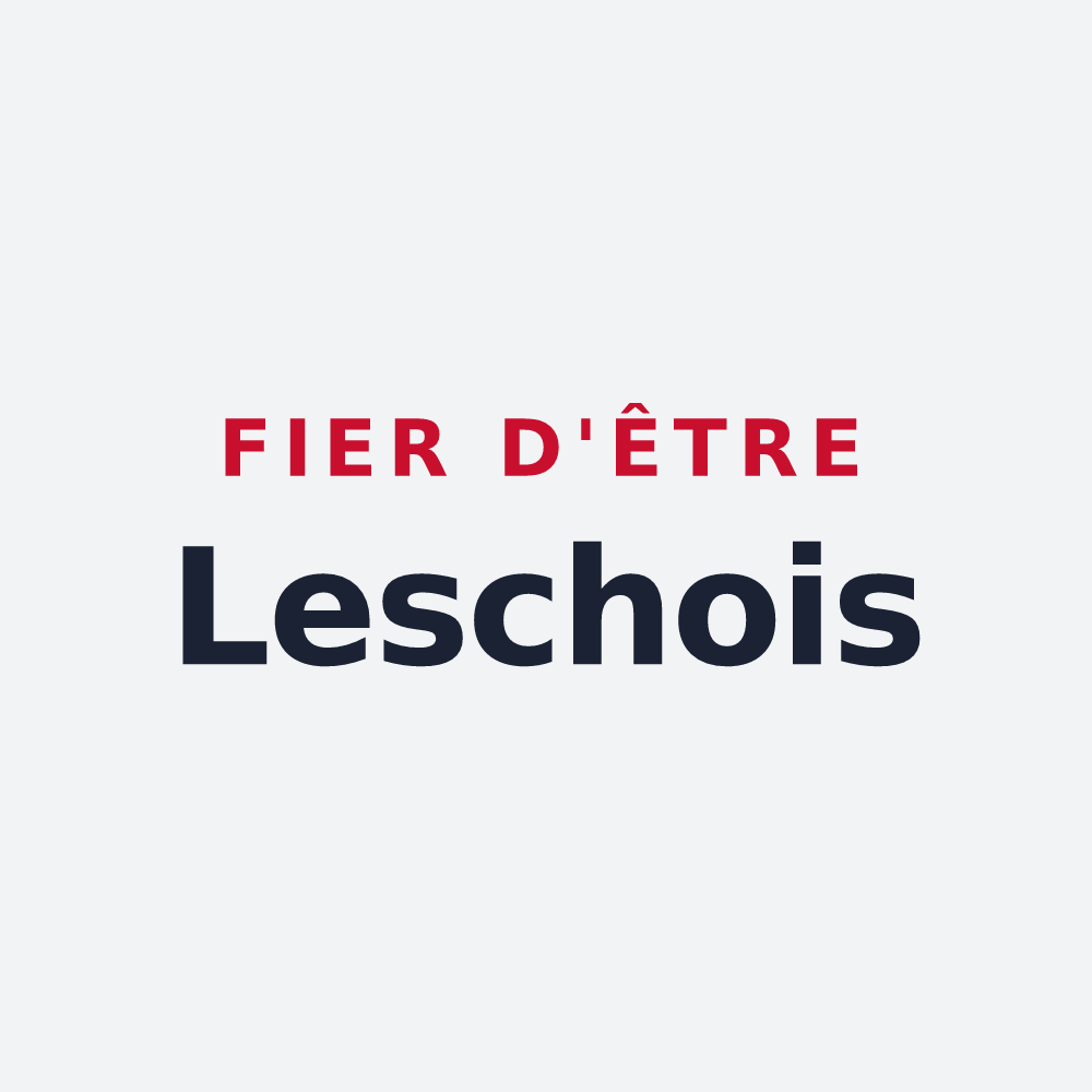 Poster « Fier d'être Leschois » — design pour Lesches