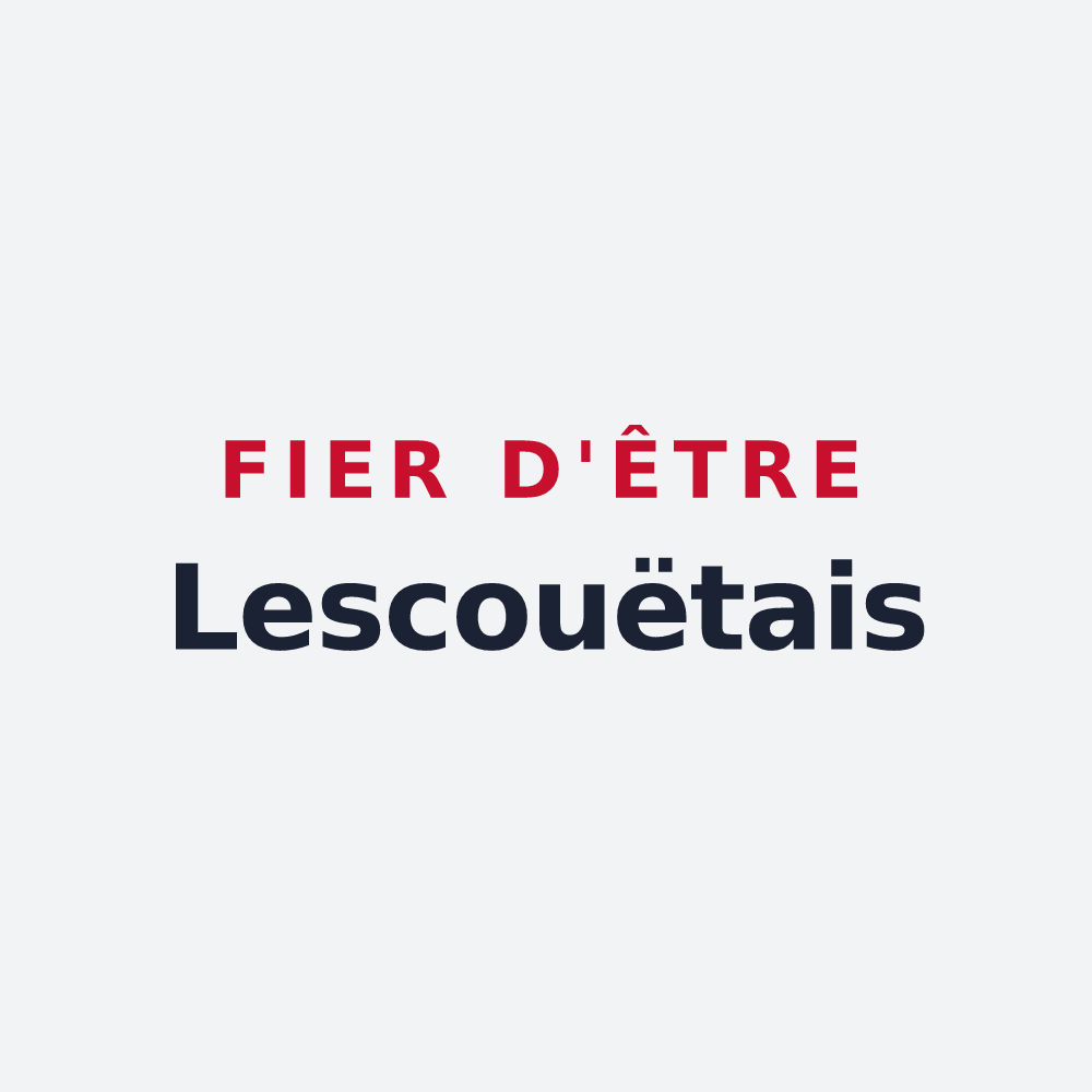 Poster « Fier d'être Lescouëtais » — design pour Lescouët-Gouarec