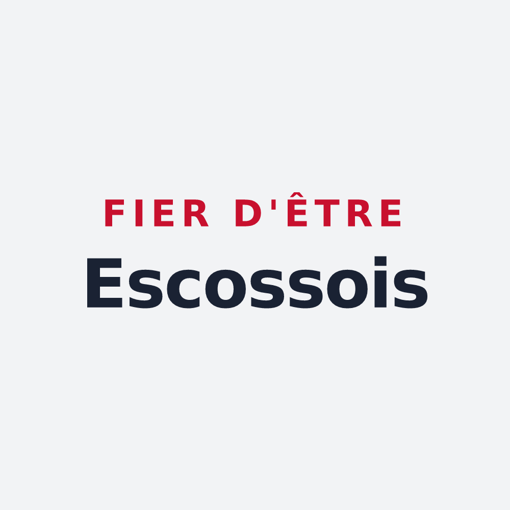 Poster « Fier d'être Escossois » — design pour Lescousse