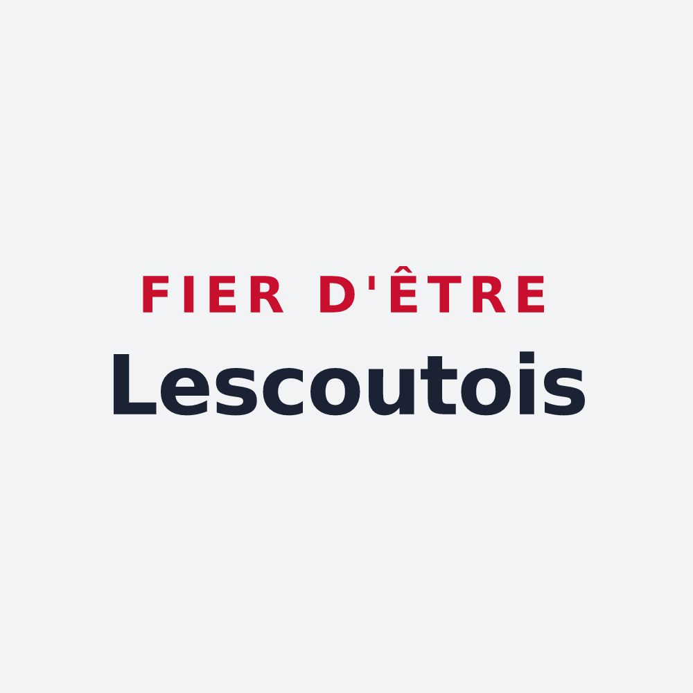 Poster « Fier d'être Lescoutois » — design pour Lescout