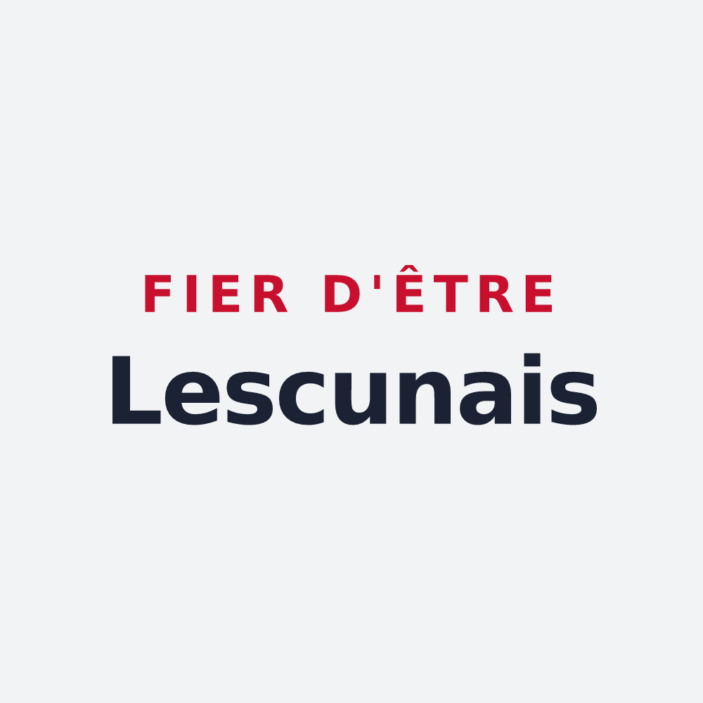 Poster « Fier d'être Lescunais » — design pour Lescuns