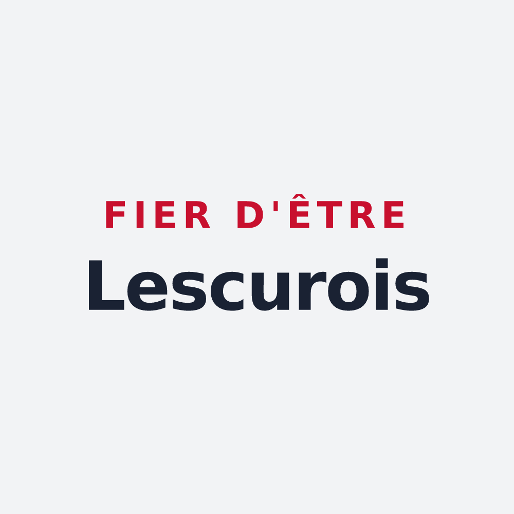 Poster « Fier d'être Lescurois » — design pour Lescure-Jaoul