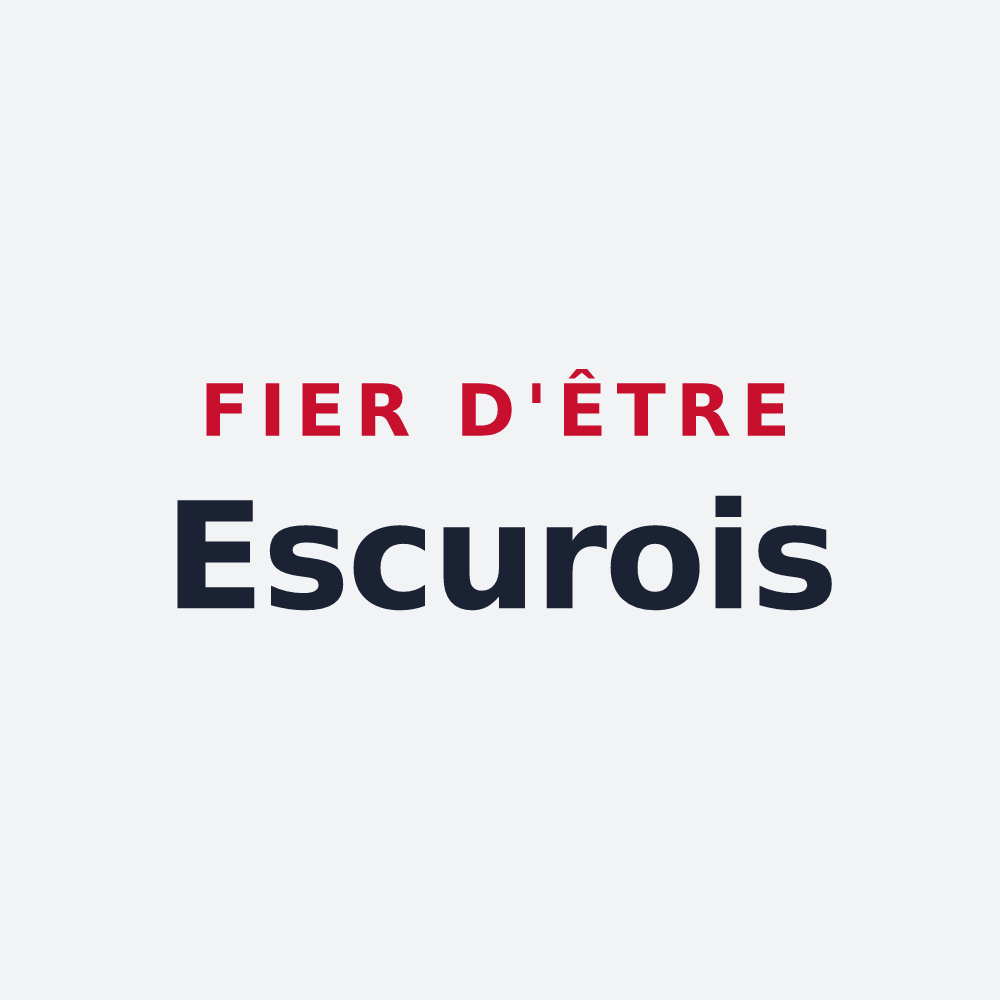 Poster « Fier d'être Escurois » — design pour Lescure