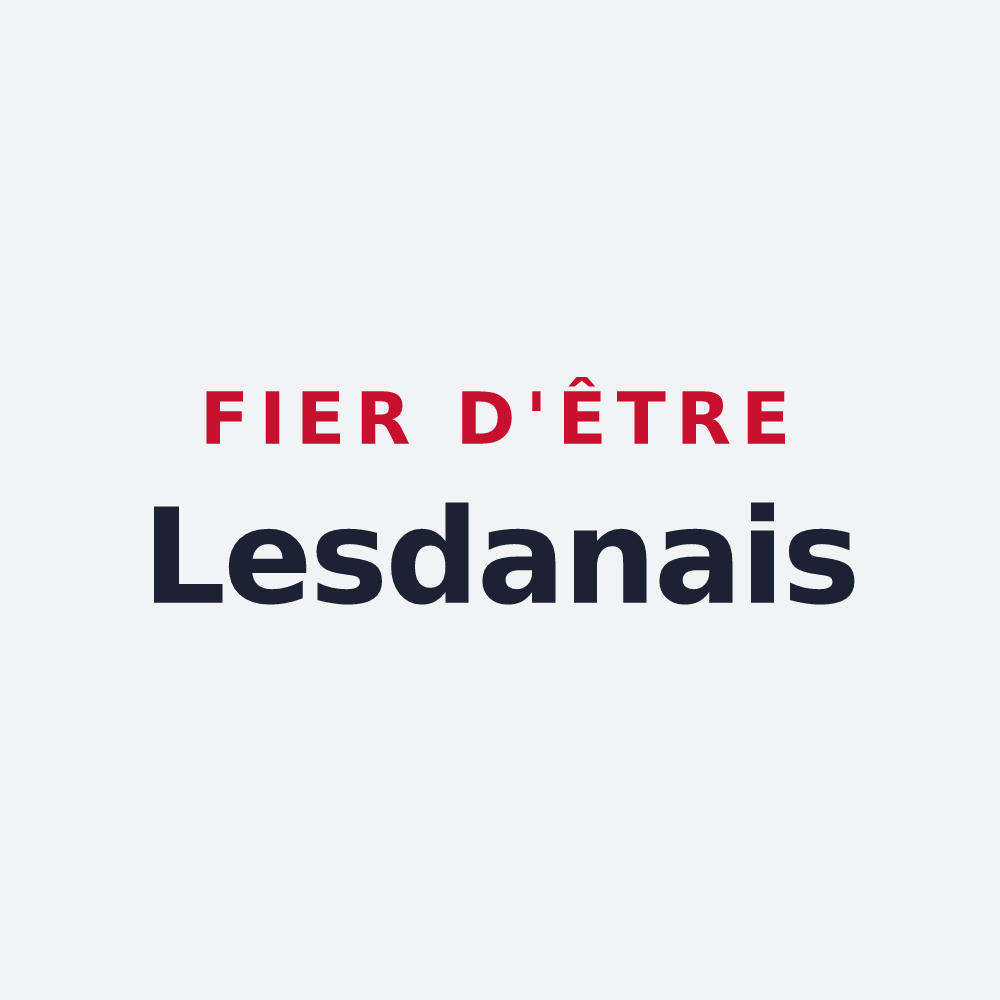 Poster « Fier d'être Lesdanais » — design pour Lesdain