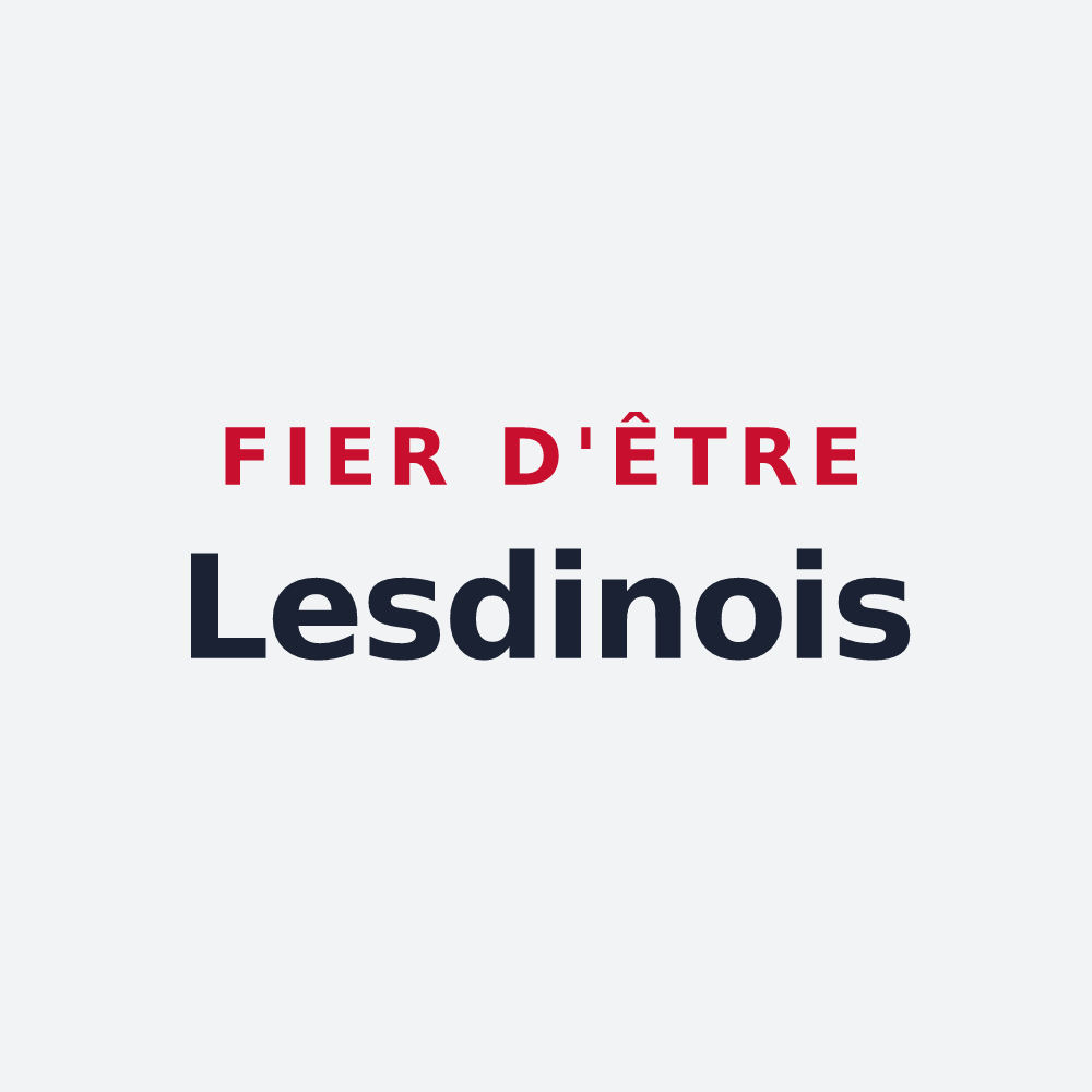 Poster « Fier d'être Lesdinois » — design pour Lesdins