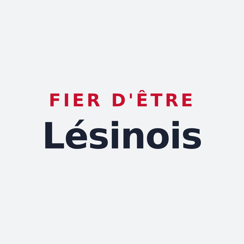 Poster « Fier d'être Lésinois » — design pour Lésigny
