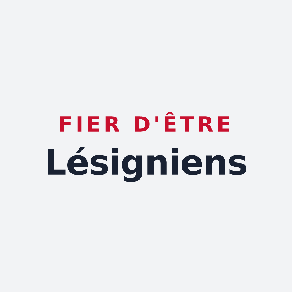 Poster « Fier d'être Lésigniens » — design pour Lésigny