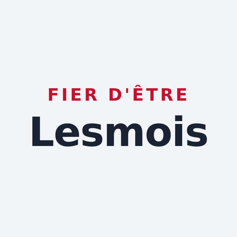 Poster « Fier d'être Lesmois » — design pour Lesme