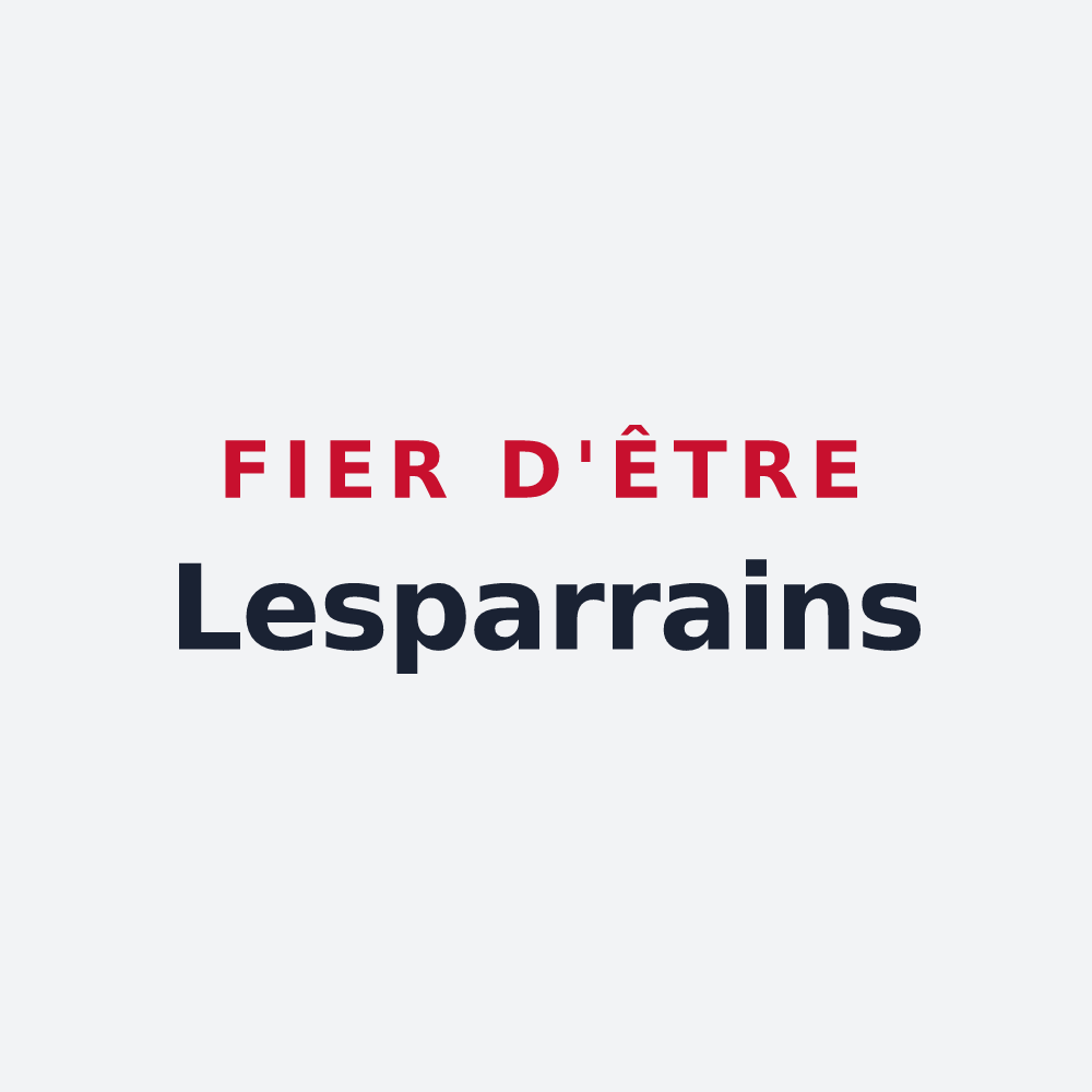 Poster « Fier d'être Lesparrains » — design pour Lesparre-Médoc