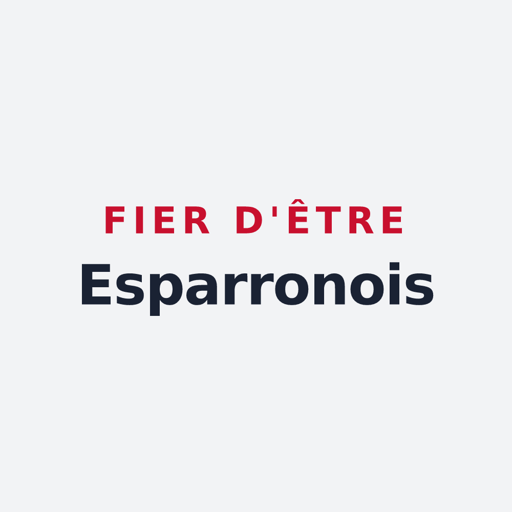 Poster « Fier d'être Esparronois » — design pour Lesparrou