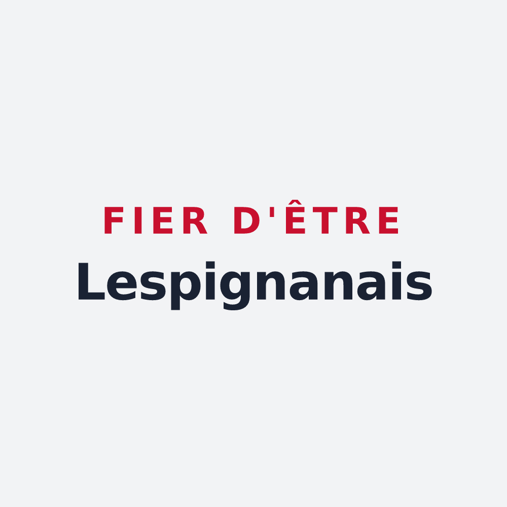 Poster « Fier d'être Lespignanais » — design pour Lespignan
