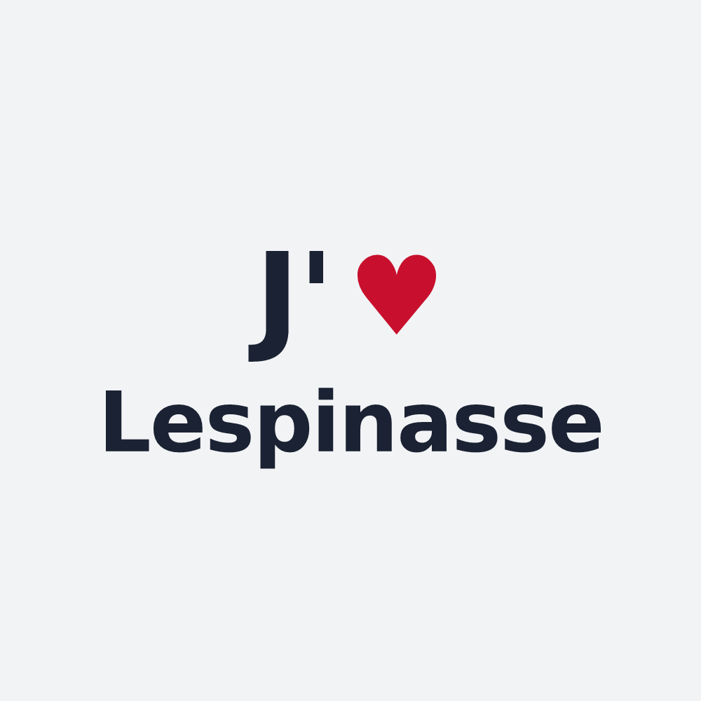 Poster personnalisé Lespinasse — design J'aime Lespinasse