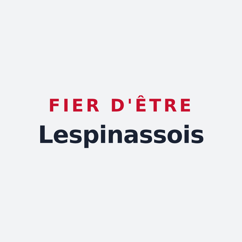 Poster « Fier d'être Lespinassois » — design pour Lespinasse