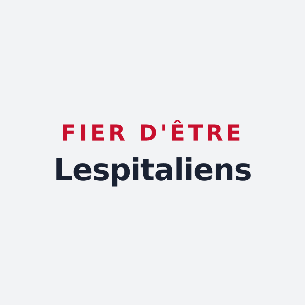 Poster « Fier d'être Lespitaliens » — design pour Lespiteau
