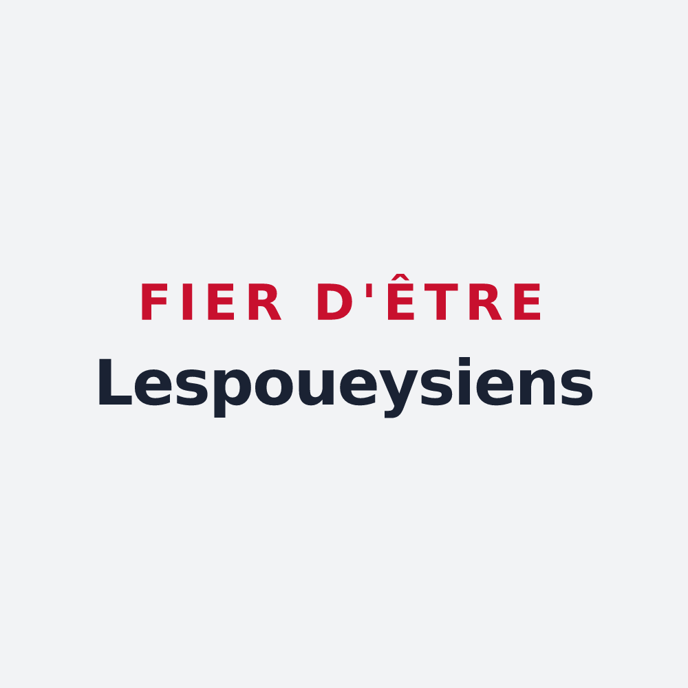 Poster « Fier d'être Lespoueysiens » — design pour Lespouey