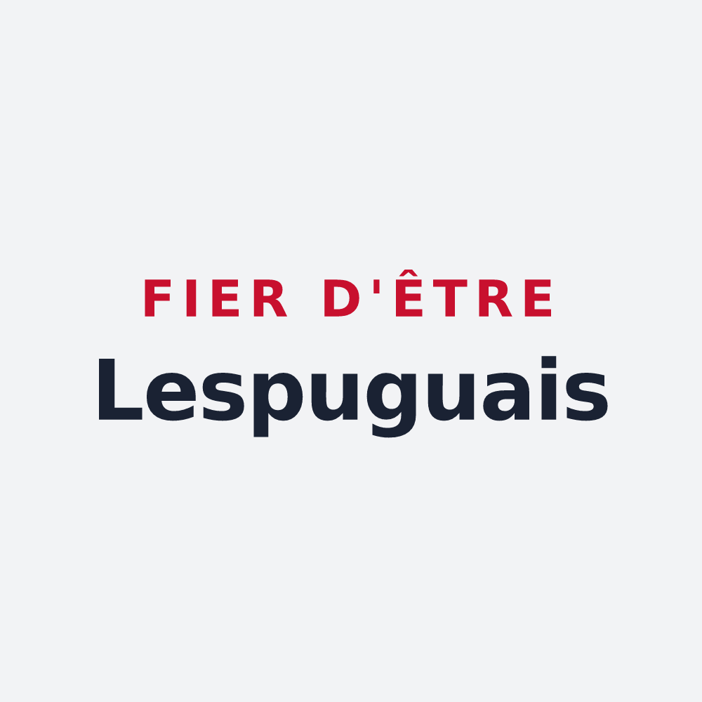 Poster « Fier d'être Lespuguais » — design pour Lespugue
