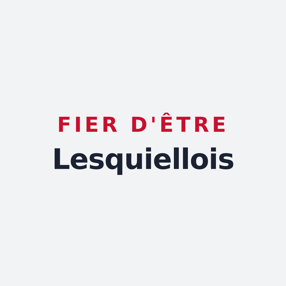 Poster « Fier d'être Lesquiellois » — design pour Lesquielles-Saint-Germain