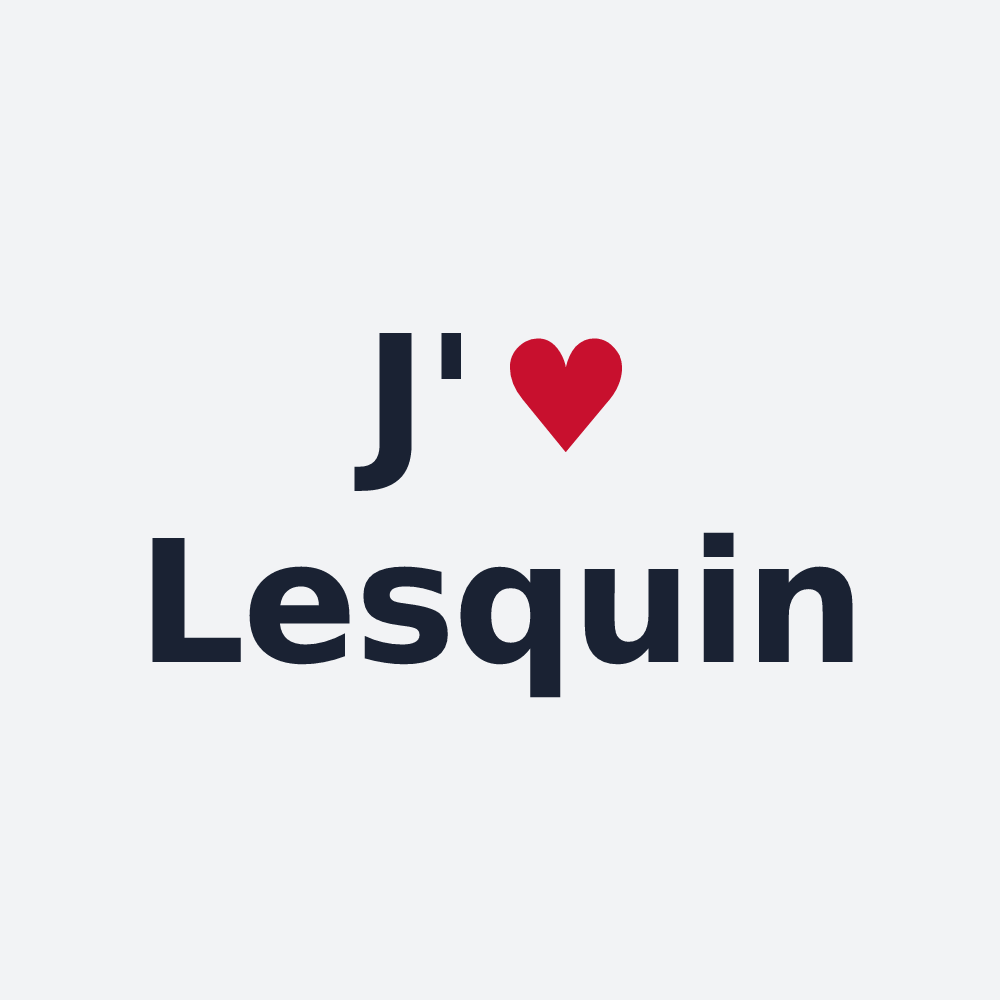 Poster personnalisé Lesquin — design J'aime Lesquin