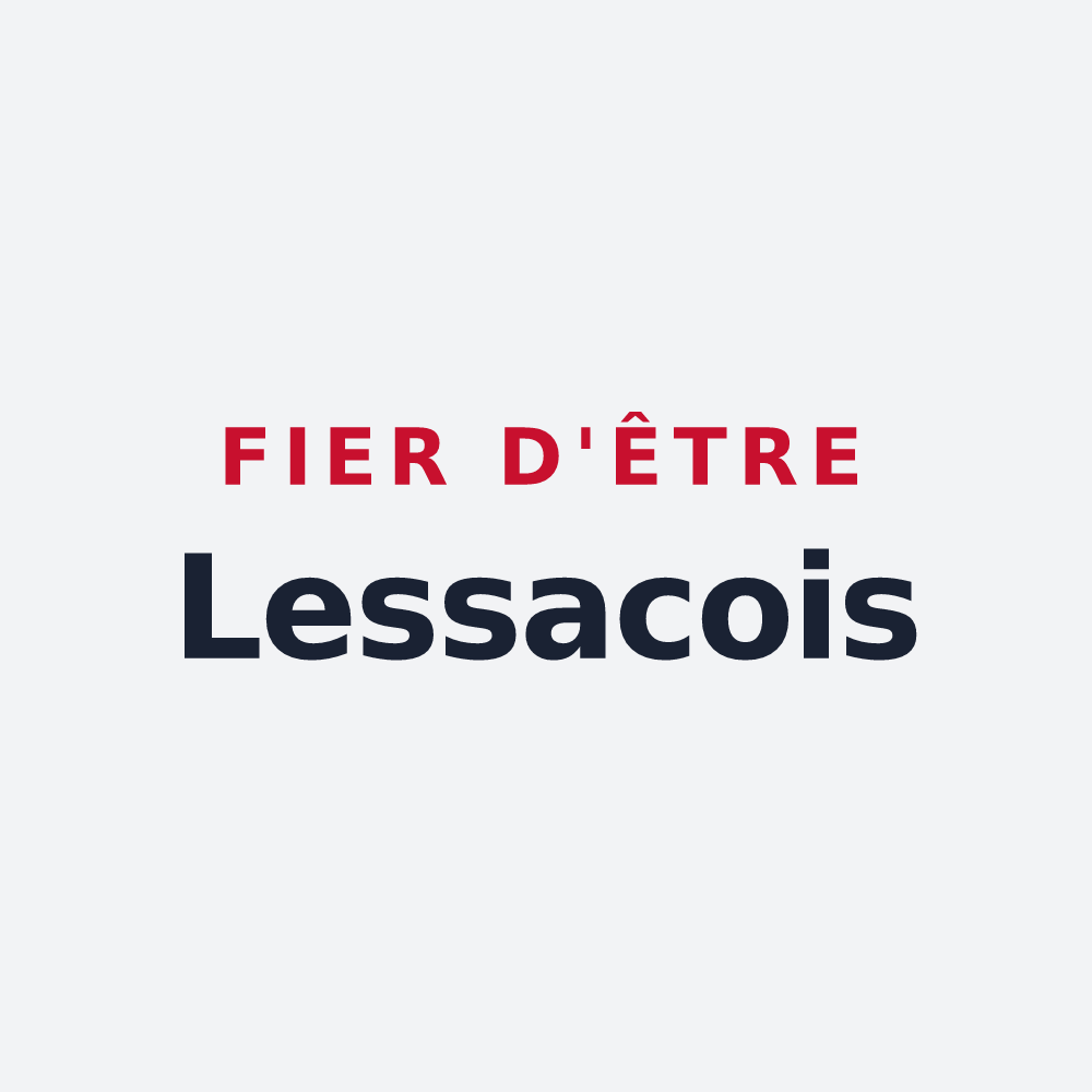 Poster « Fier d'être Lessacois » — design pour Lessac