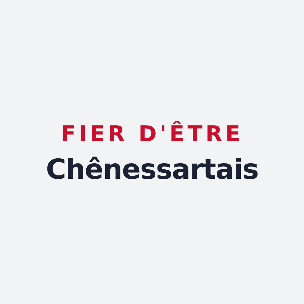 Poster « Fier d'être Chênessartais » — design pour Lessard-et-le-Chêne