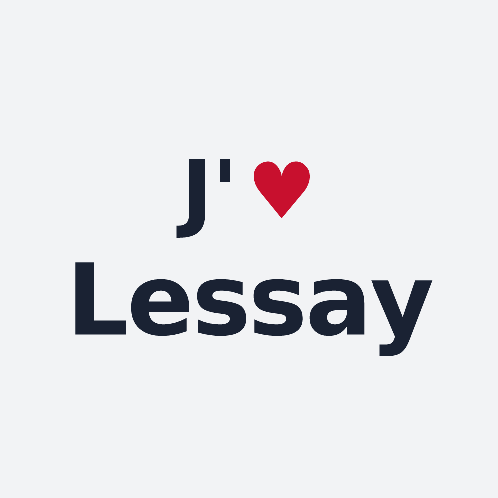 Poster personnalisé Lessay — design J'aime Lessay