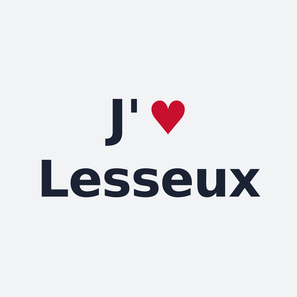 Poster personnalisé Lesseux — design J'aime Lesseux