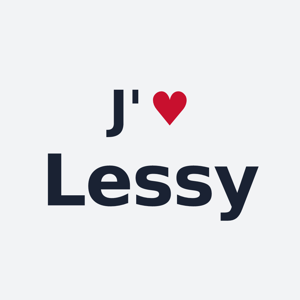 Poster personnalisé Lessy — design J'aime Lessy