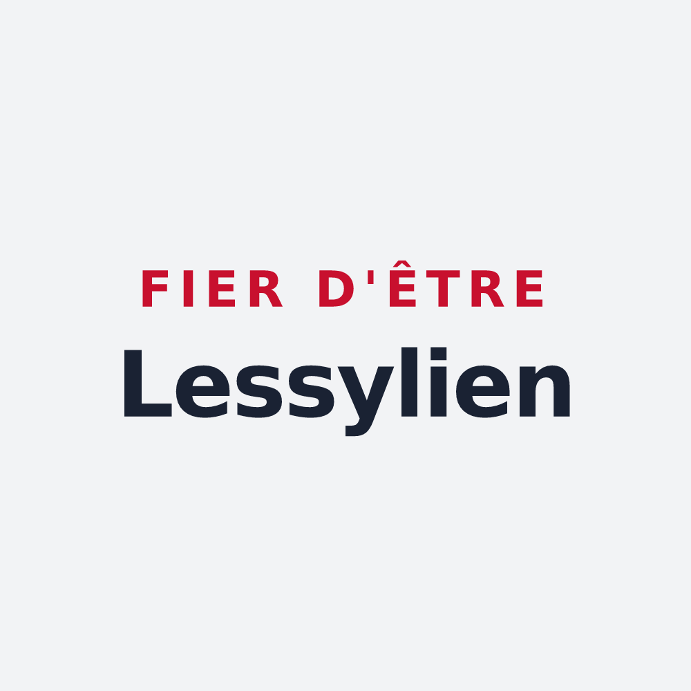 Poster « Fier d'être Lessylien » — design pour Lessy