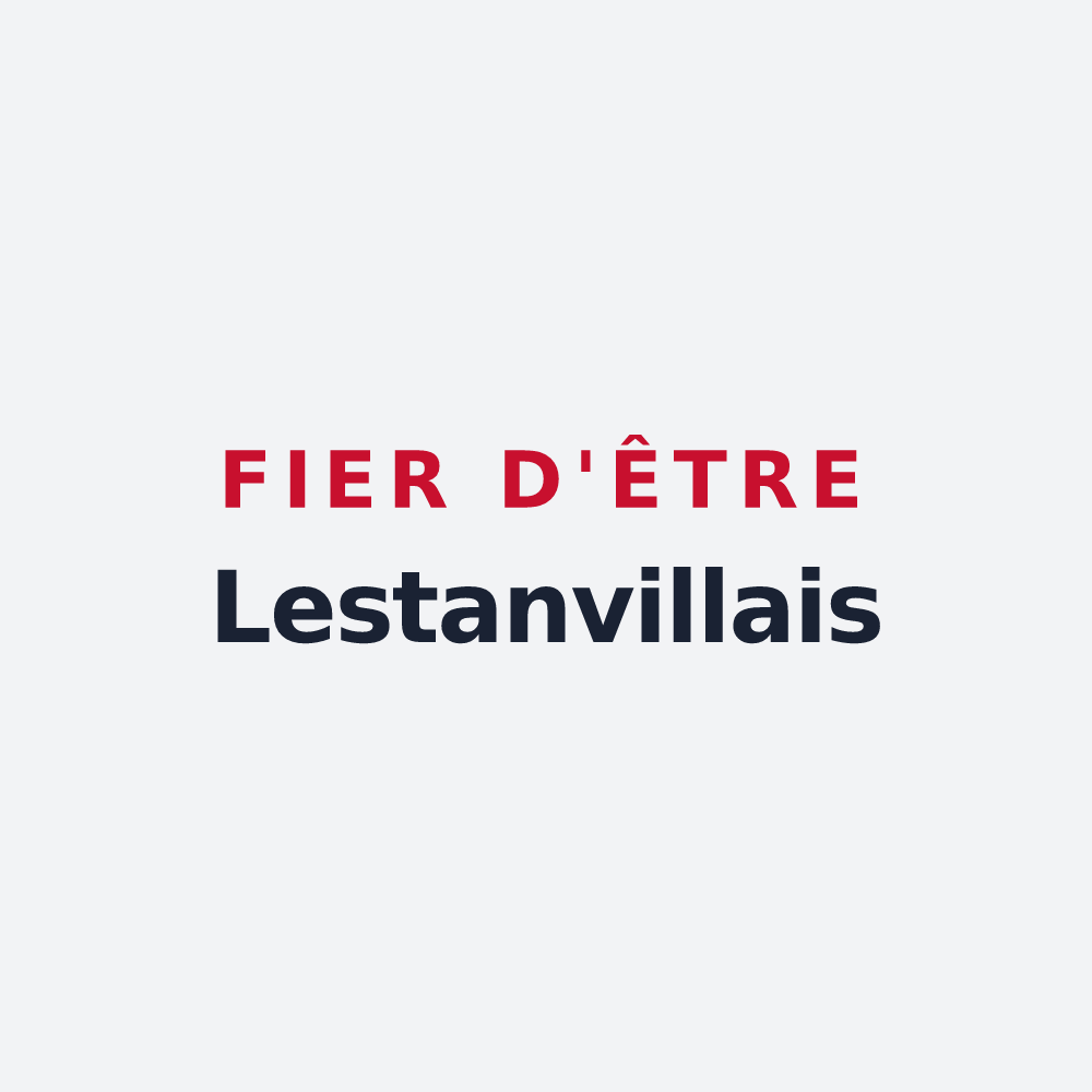 Poster « Fier d'être Lestanvillais » — design pour Lestanville