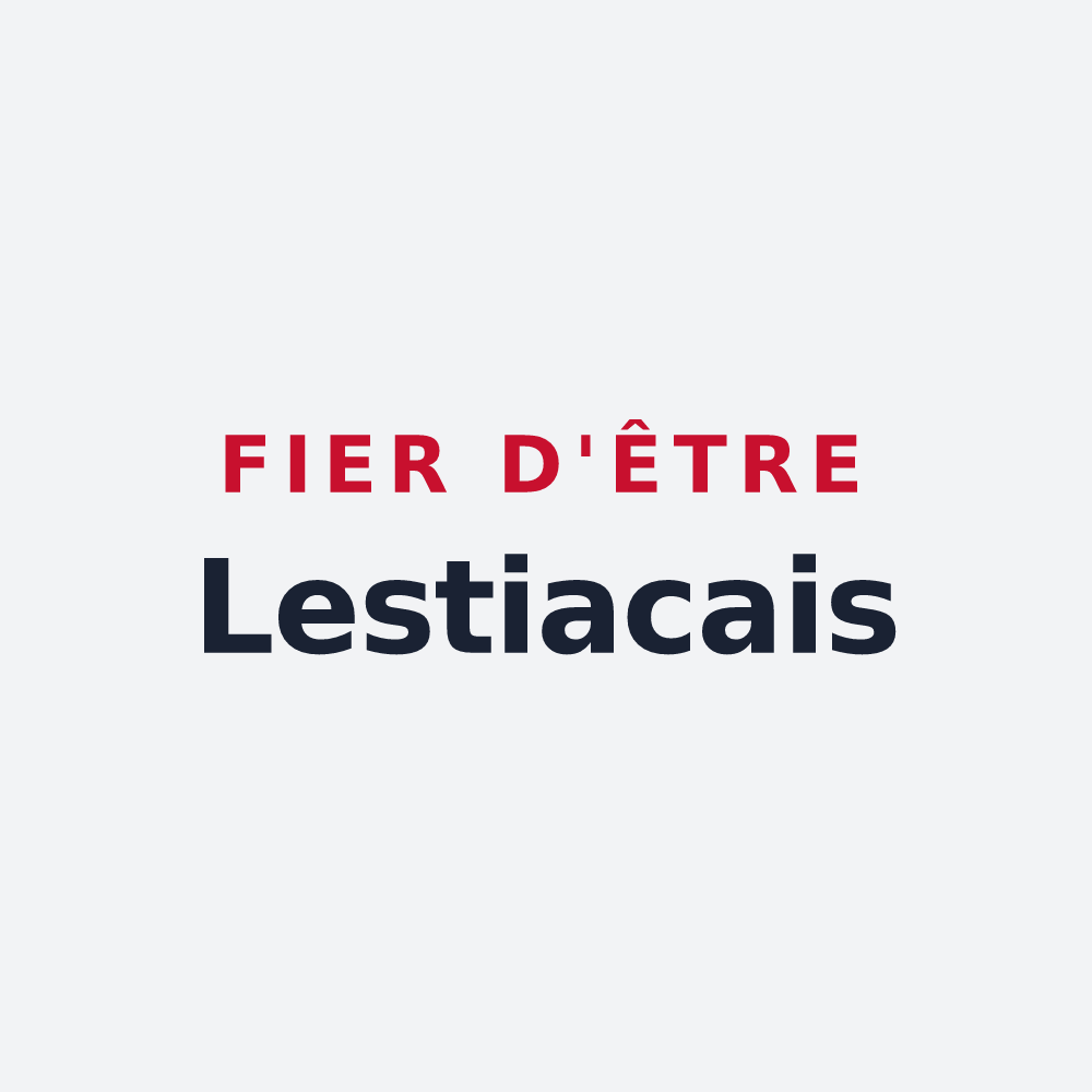 Poster « Fier d'être Lestiacais » — design pour Lestiac-sur-Garonne