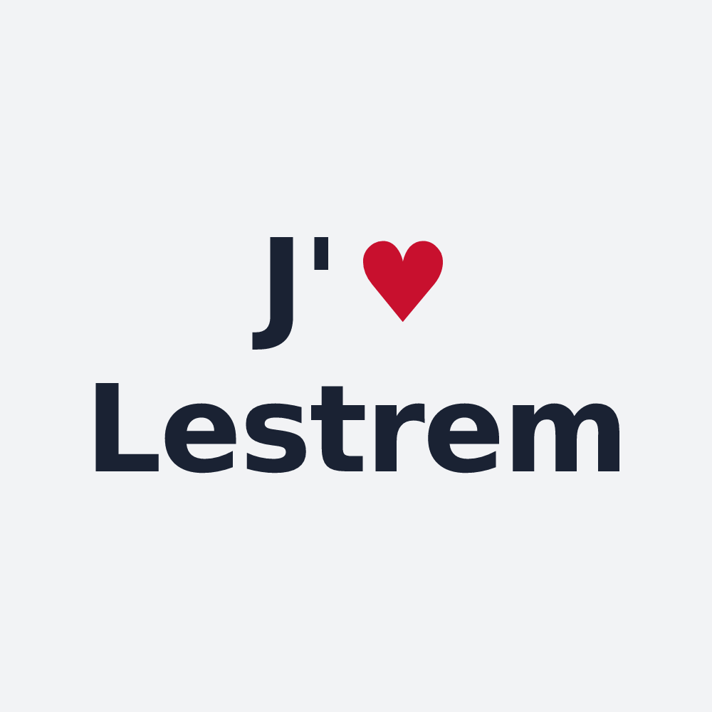 Poster personnalisé Lestrem — design J'aime Lestrem