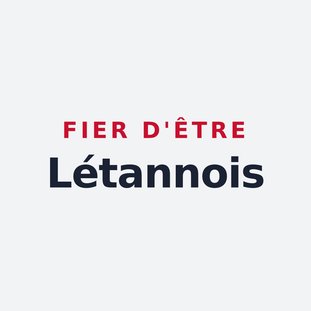 Poster « Fier d'être Létannois » — design pour Létanne