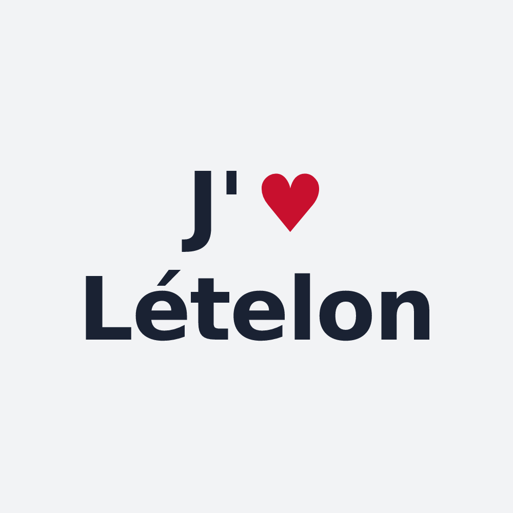 Poster personnalisé Lételon — design J'aime Lételon