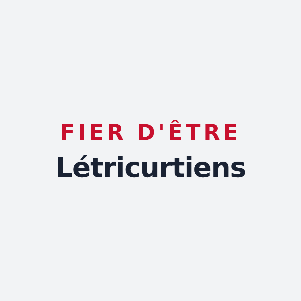 Poster « Fier d'être Létricurtiens » — design pour Létricourt