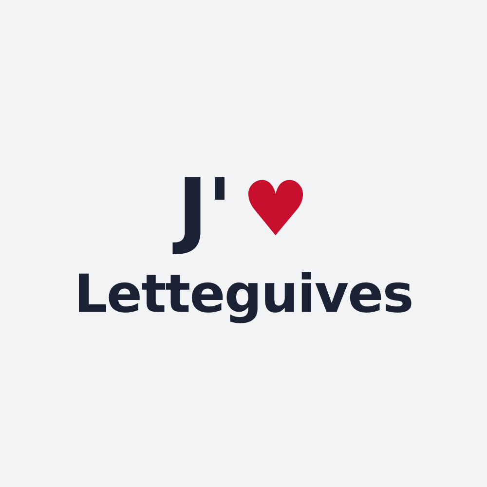 Poster personnalisé Letteguives — design J'aime Letteguives