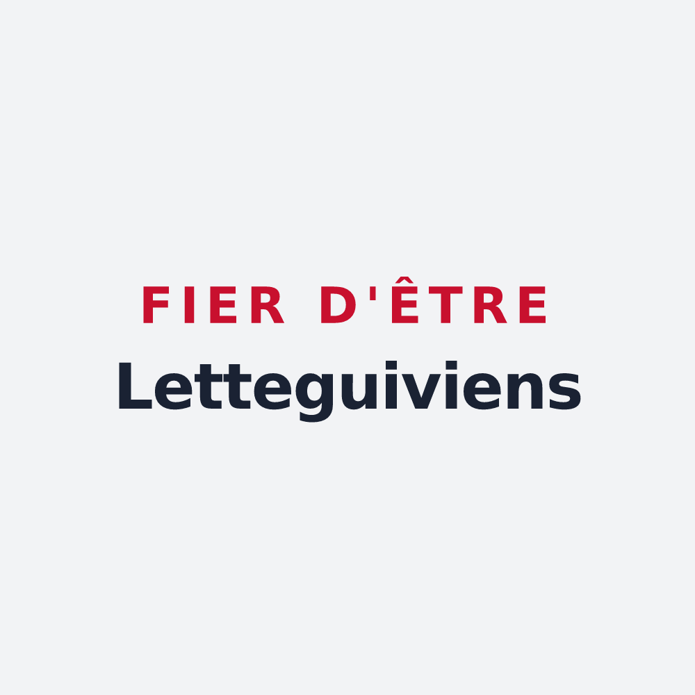Poster « Fier d'être Letteguiviens » — design pour Letteguives