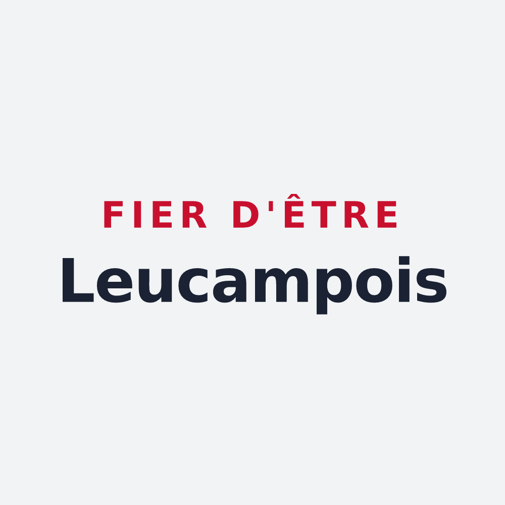 Poster « Fier d'être Leucampois » — design pour Leucamp