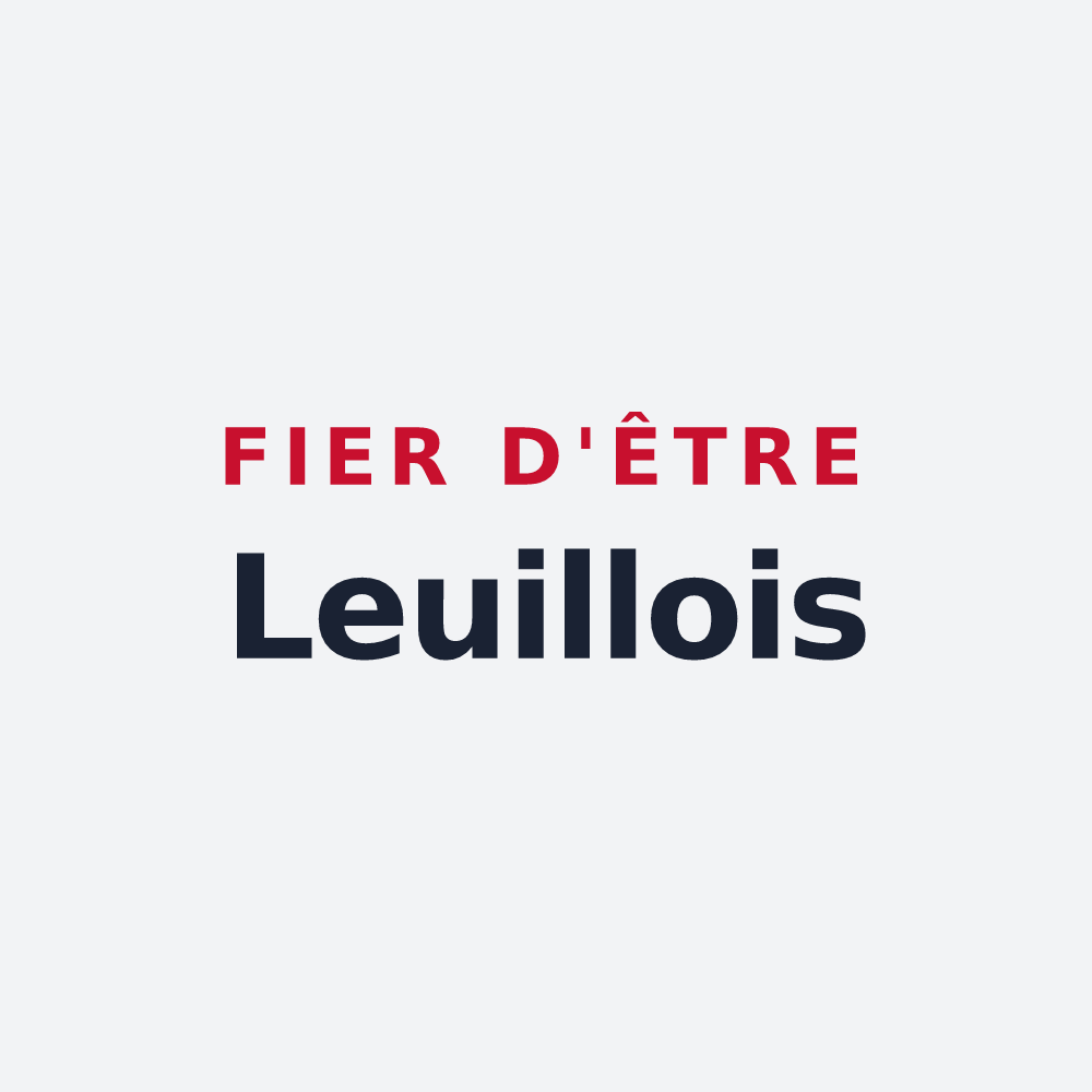 Poster « Fier d'être Leuillois » — design pour Leuilly-sous-Coucy
