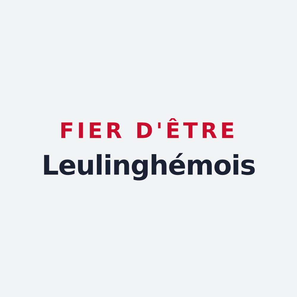 Poster « Fier d'être Leulinghémois » — design pour Leulinghem