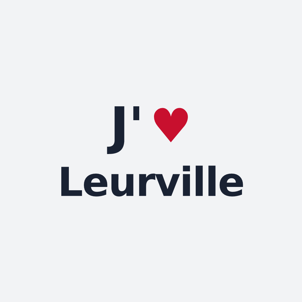 Poster personnalisé Leurville — design J'aime Leurville