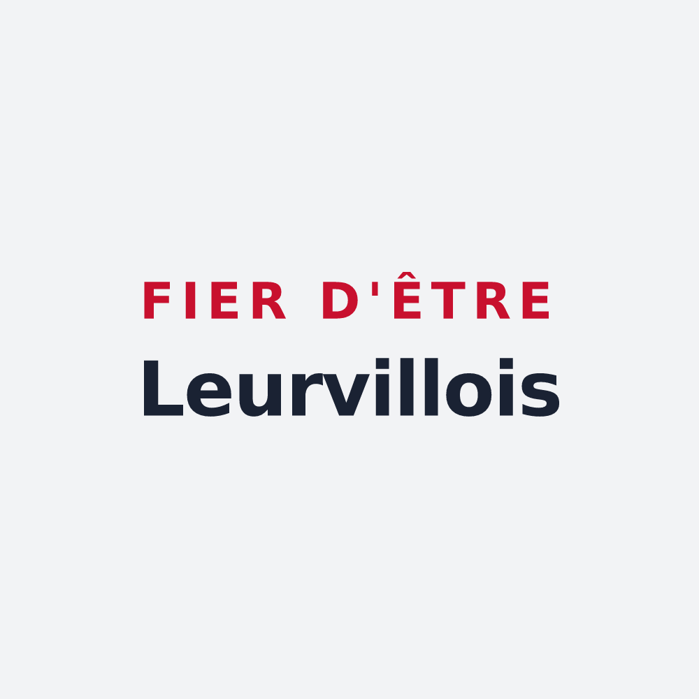 Poster « Fier d'être Leurvillois » — design pour Leurville