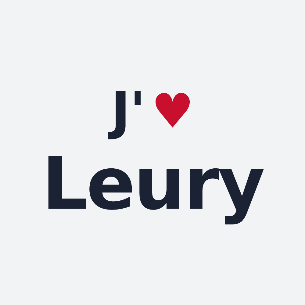 Poster personnalisé Leury — design J'aime Leury
