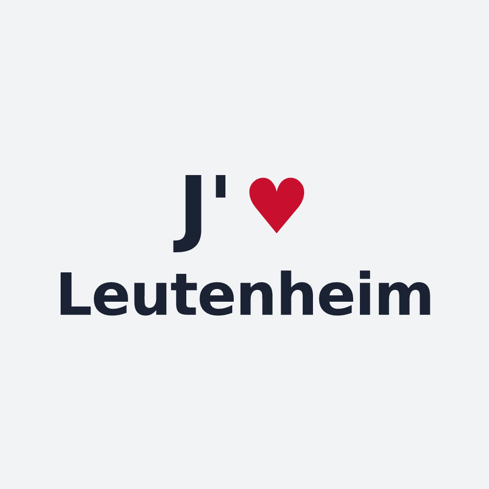 Poster personnalisé Leutenheim — design J'aime Leutenheim